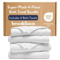 Toalhas de Banho Brooklinen Super Plush, Kit com 4, 76 x 147 cm