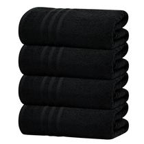 Toalhas de banho, dez toalhas, pacote de 4, 100% algodão, 70x140cm, pretas