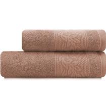 Toalhas de Banho e Rosto Karsten 100% Algodão Kit com 2 peças Provence