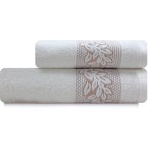 Toalhas de Banho e Rosto Karsten 100% Algodão Kit com 2 peças Provence Toalhas de Banho e Rosto Karsten 100% Algodão Kit com 2 peças Provence