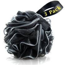 Toalhas de banho, esponja, pufe de banho, esfoliante corporal, pacote com 3 unidades Toalhas de banho, esponja, pufe de banho, esfoliante corporal, pacote com 3 unidades