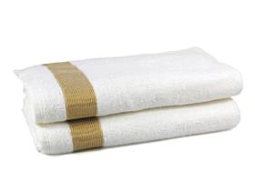 Toalhas De Banho Grande Branca Tomie 100% Algodão Macia Kit 2 Unidades Lmpeter