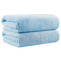 Toalhas de banho Orighty, pacote com 2 toalhas de microfibra azul Soft Feel Toalhas de banho Orighty, pacote com 2 toalhas de microfibra azul Soft Feel