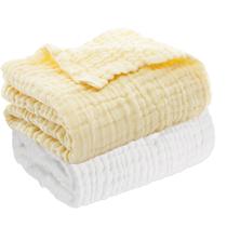 Toalhas de banho para bebês Aablexema, pacote com 2 unidades, 110x110 cm, algodão musselina Toalhas de banho para bebês Aablexema, pacote com 2 unidades, 110x110 cm, algodão musselina