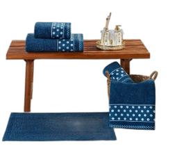 Toalhas de Banho Poá 5 Peças Algodão ul Toalhas de Banho Poá 5 Peças Algodão ul