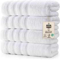 Toalhas de banho Utopia Towels Premium Extra Large, pacote com 4 unidades, brancas Toalhas de banho Utopia Towels Premium Extra Large, pacote com 4 unidades, brancas