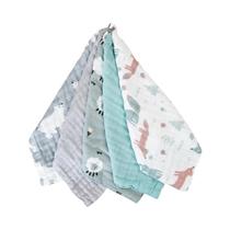 Toalhas De Bebê De Algodão Muslin De Bambu Pacote Com 5 Peças Respirável Fralda Para Recém-Nascidos Toalhas De Bebê De Algodão Muslin De Bambu Pacote Com 5 Peças Respirável Fralda Para Recém-Nascidos