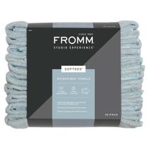 Toalhas de cabelo de salão da Softees Microfiber Aqua 10 unidades 40x75cm