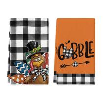Toalhas de cozinha Artoid Mode Buffalo Plaid Turkey, conjunto de 2 Toalhas de cozinha Artoid Mode Buffalo Plaid Turkey, conjunto de 2