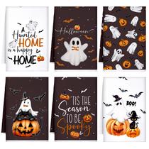 Toalhas de cozinha Bencailor Halloween Ghost Pumpkin 6 unidades 40x60cm Toalhas de cozinha Bencailor Halloween Ghost Pumpkin 6 unidades 40x60cm