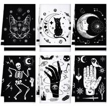 Toalhas de cozinha góticas de Halloween Bencailor, 6 peças, 40x60 cm Toalhas de cozinha góticas de Halloween Bencailor, 6 peças, 40x60 cm