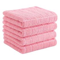 Toalhas de cozinha Homaxy 100% algodão Terry Checkered, pacote com 4 Toalhas de cozinha Homaxy 100% algodão Terry Checkered, pacote com 4