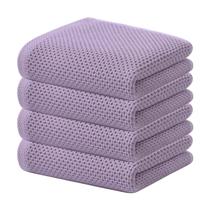 Toalhas de cozinha Kitinjoy Waffle Weave 100% algodão, pacote com 4