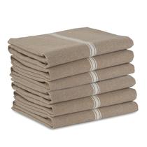 Toalhas de cozinha LANE LINEN 100% algodão puro, pacote com 6 bege