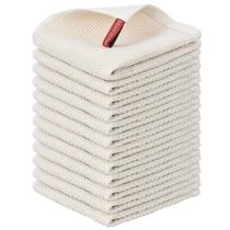 Toalhas de cozinha Niallant Cotton, pacote com 12, macias e absorventes, 30x30cm