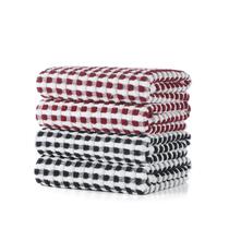 Toalhas de cozinha SALAS Cotton Lattice Terry Absorbent, pacote com 4