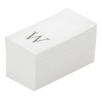 Toalhas de hóspedes Luxenap Linen-Feel 40x20cm 50 Silver Letter W