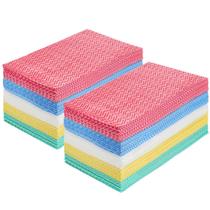 Toalhas de limpeza JEBBLAS Reutilizáveis 108 folhas 13x24cm 5 cores Toalhas de limpeza JEBBLAS Reutilizáveis 108 folhas 13x24cm 5 cores
