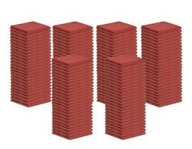 Toalhas de limpeza STF Linho e algodão vermelho 14x14cm (pacote de 150) Toalhas de limpeza STF Linho e algodão vermelho 14x14cm (pacote de 150)