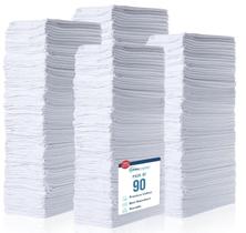 Toalhas de loja: algodão SIMPLI-MAGIC, pacote de 100, 12x14cm, brancas