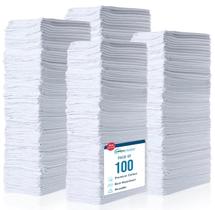 Toalhas de loja de algodão SIMPLI-MAGIC 14x12cm (pacote com 100) brancas