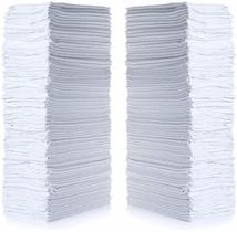 Toalhas de loja de algodão SIMPLI-MAGIC 14x12cm (pacote com 150) brancas