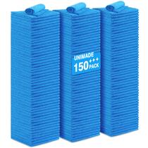Toalhas de loja UNIMADE, pacote com 150, microfibra, 29x29 cm, azul Toalhas de loja UNIMADE, pacote com 150, microfibra, 29x29 cm, azul