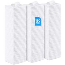 Toalhas de loja UNIMADE, pacote com 150 unidades, pano de limpeza de microfibra branco Toalhas de loja UNIMADE, pacote com 150 unidades, pano de limpeza de microfibra branco