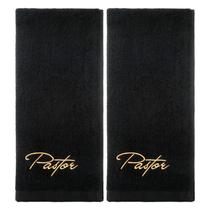 Toalhas de mão Buryeah Pastor para homens, 2 peças de algodão preto