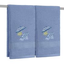 Toalhas de mão, cadeira de praia Smooth Novelty, 100% algodão, 14 x 29 cm, 2 unidades