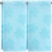 Toalhas de mão de algodão Smooth Novelty, 2 peças de tartaruga marinha, 35 x 75 cm Toalhas de mão de algodão Smooth Novelty, 2 peças de tartaruga marinha, 35 x 75 cm