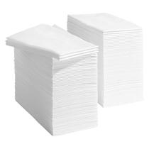 Toalhas de mão de papel descartáveis Prestee 200, pacote com 200, brancas Toalhas de mão de papel descartáveis Prestee 200, pacote com 200, brancas