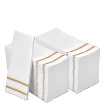 Toalhas de mão descartáveis Fete Gold Design 200 Linen-Feel Toalhas de mão descartáveis Fete Gold Design 200 Linen-Feel