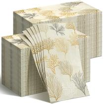 Toalhas de mão descartáveis Geyoga Sea Fans, 2 camadas, 200 unidades Toalhas de mão descartáveis Geyoga Sea Fans, 2 camadas, 200 unidades