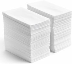 Toalhas de mão descartáveis Luxe Paper, pacote com 50, brancas, 30x40cm Toalhas de mão descartáveis Luxe Paper, pacote com 50, brancas, 30x40cm