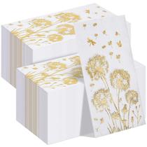 Toalhas de mão descartáveis Pasimy Dandelion 100 unidades (douradas)