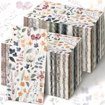 Toalhas de mão descartáveis Seajan Floral Paper 200 unidades Toalhas de mão descartáveis Seajan Floral Paper 200 unidades