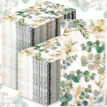 Toalhas de mão descartáveis Spiareal 120 unidades de guardanapos de papel vegetal Toalhas de mão descartáveis Spiareal 120 unidades de guardanapos de papel vegetal