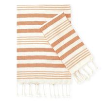 Toalhas de mão Folkulture Orange 100% algodão, conjunto de 2