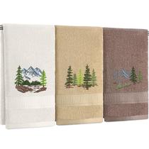 Toalhas de mão Hillsuren Mountain 100% algodão 34 x 75 cm 3 unidades