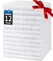 Toalhas de mão HOMERHYME, microfibra branca, 25x15cm, pacote com 12