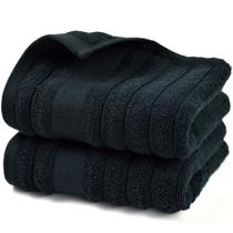 Toalhas de mão Jacquotha Black Premium Cotton 480 GSM 13x29cm