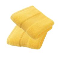 Toalhas de mão JININQ 700GSM 100% algodão 40x75cm 2 peças amarelas Toalhas de mão JININQ 700GSM 100% algodão 40x75cm 2 peças amarelas