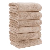 Toalhas de mão MOONQUEEN Premium Microfiber Coral Velvet, pacote com 6