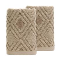 Toalhas de mão Pidada Diamond Pattern 100% algodão, conjunto de 2
