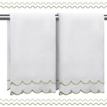 Toalhas de mão RRBXIA 100% algodão, 2 peças, 40x70cm, verde sálvia Toalhas de mão RRBXIA 100% algodão, 2 peças, 40x70cm, verde sálvia