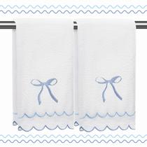 Toalhas de mão RRBXIA Coquette Bow 100% algodão 40x70cm, pacote com 2