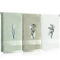 Toalhas de mão Tingjoo Abstract Botanical Boho Sage Green Cotton Toalhas de mão Tingjoo Abstract Botanical Boho Sage Green Cotton