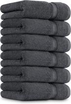 Toalhas de mão Utopia Towels Premium 100% algodão 16x28cm cinza 6P Toalhas de mão Utopia Towels Premium 100% algodão 16x28cm cinza 6P