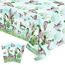 Toalhas de mesa, 2 peças, capa de mesa Mallard Duck Party 220 x 130 cm Toalhas de mesa, 2 peças, capa de mesa Mallard Duck Party 220 x 130 cm